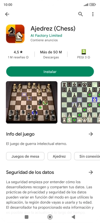 Pulsa Instalar y sigue las indicaciones de la pantalla para instalar la app. Pulsa Instalar y sigue las indicaciones de la pantalla para instalar la app.