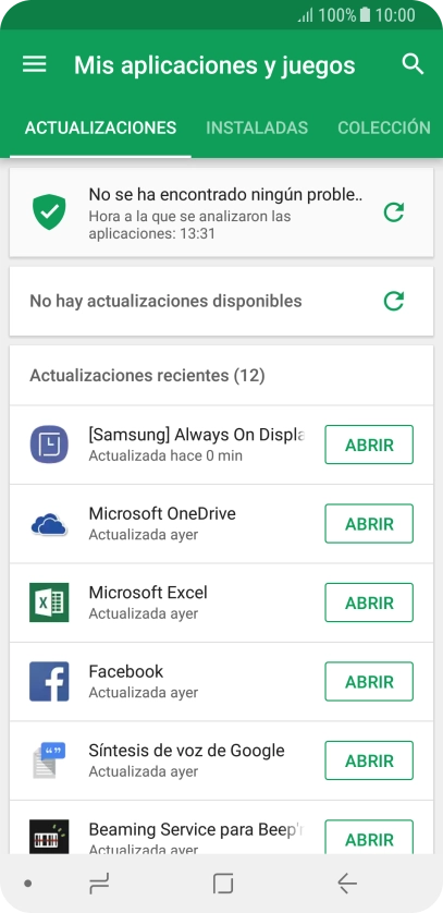 Pulsa INSTALADAS.