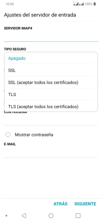Pulsa Apagado para desactivar la función. Pulsa Apagado para desactivar la función.