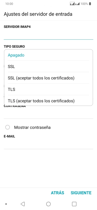 Pulsa Apagado para desactivar la función. Pulsa Apagado para desactivar la función.
