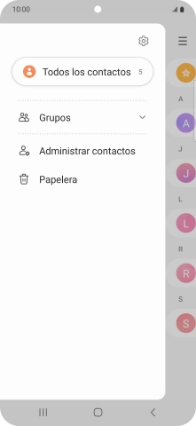 Pulsa Administrar contactos. Pulsa Administrar contactos.