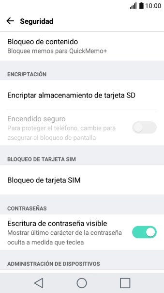 Pulsa Bloqueo de tarjeta SIM. Pulsa Bloqueo de tarjeta SIM.