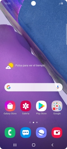 Desliza dos dedos hacia abajo desde la parte superior de la pantalla. Desliza dos dedos hacia abajo desde la parte superior de la pantalla.