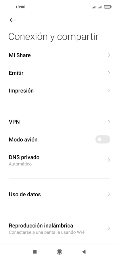 Pulsa Uso de datos. Pulsa Uso de datos.