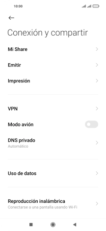 Pulsa Uso de datos. Pulsa Uso de datos.