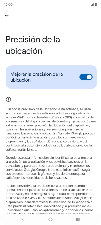 Si pulsas el indicador junto a Si pulsas el indicador junto a