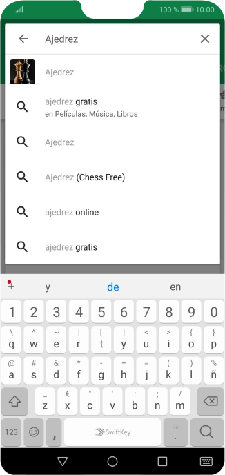 Introduce el nombre del tema o de la app y pulsa el icono de búsqueda. Introduce el nombre del tema o de la app y pulsa el icono de búsqueda.
