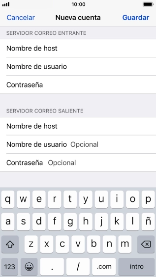 Pulsa Guardar. Ahora se ha configurado tu cuenta de correo electrónico. Si deseas seleccionar más ajustes del servidor de correo de entrada o de salida, continúa con los pasos siguientes. Pulsa Guardar. Ahora se ha configurado tu cuenta de correo electrónico. Si deseas seleccionar más ajustes del servidor de correo de entrada o de salida, continúa con los pasos siguientes.