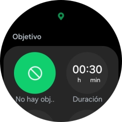 Sigue las indicaciones de la pantalla para configurar los objetivos deseados. Sigue las indicaciones de la pantalla para configurar los objetivos deseados.