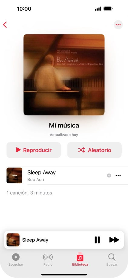 Pulsa el título de la canción. Pulsa el título de la canción.
