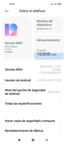 Pulsa Versión MIUI. Pulsa Versión MIUI.