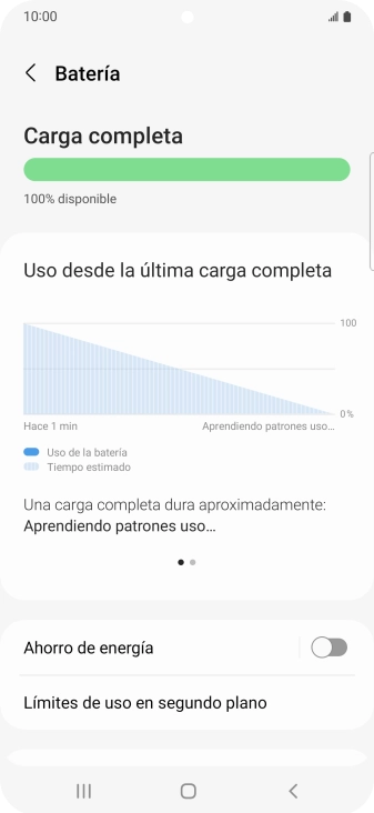 Pulsa Ahorro de energía. Pulsa Ahorro de energía.