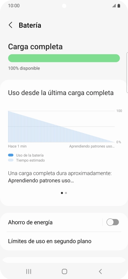 Pulsa Ahorro de energía. Pulsa Ahorro de energía.