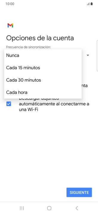 Pulsa el ajuste deseado. Pulsa el ajuste deseado.