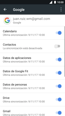 Pulsa el indicador junto a 