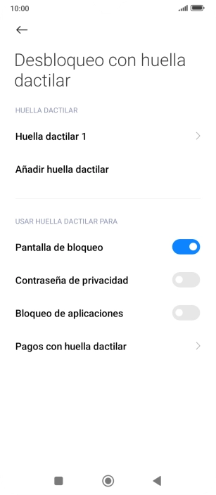 Pulsa el indicador junto a los ajustes deseados para activarlos o desactivarlos. Pulsa el indicador junto a los ajustes deseados para activarlos o desactivarlos.