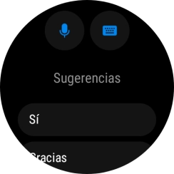 Pulsa el icono de micrófono y sigue las indicaciones de la pantalla para grabar y enviar la respuesta deseada. Pulsa el icono de micrófono y sigue las indicaciones de la pantalla para grabar y enviar la respuesta deseada.