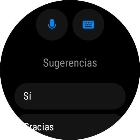 Pulsa el icono de micrófono y sigue las indicaciones de la pantalla para grabar y enviar la respuesta deseada. Pulsa el icono de micrófono y sigue las indicaciones de la pantalla para grabar y enviar la respuesta deseada.