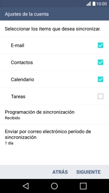 Si aparece en la pantalla esta imagen, tu cuenta de correo electrónico ha sido reconocida y configurada automáticamente. Sigue las indicaciones de la pantalla para introducir más información y terminar la configuración. Si aparece en la pantalla esta imagen, tu cuenta de correo electrónico ha sido reconocida y configurada automáticamente. Sigue las indicaciones de la pantalla para introducir más información y terminar la configuración.