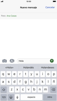 Pulsa el icono de enviar. Pulsa el icono de enviar.