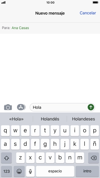 Pulsa el icono de enviar. Pulsa el icono de enviar.
