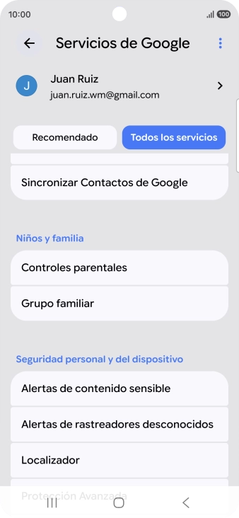 Pulsa Localizador.