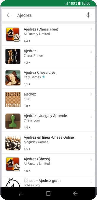 Pulsa la app deseada. Pulsa la app deseada.