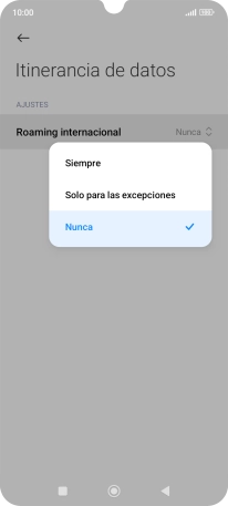 Pulsa el ajuste deseado para activar o desactivar la función. Pulsa el ajuste deseado para activar o desactivar la función.