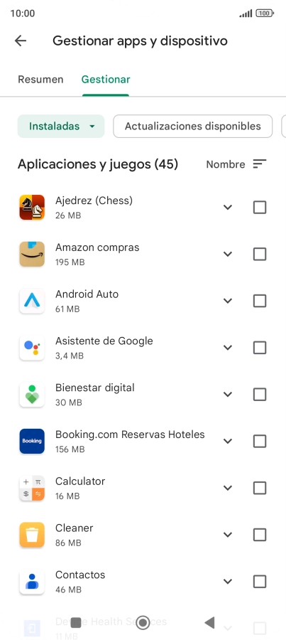 Pulsa la app deseada. Pulsa la app deseada.