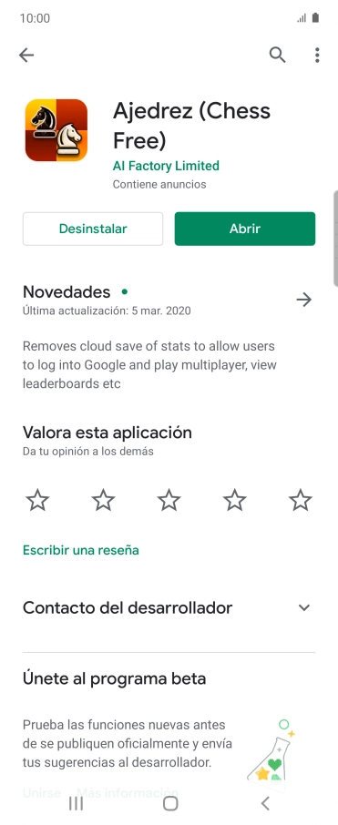 Pulsa Desinstalar. Pulsa Desinstalar.