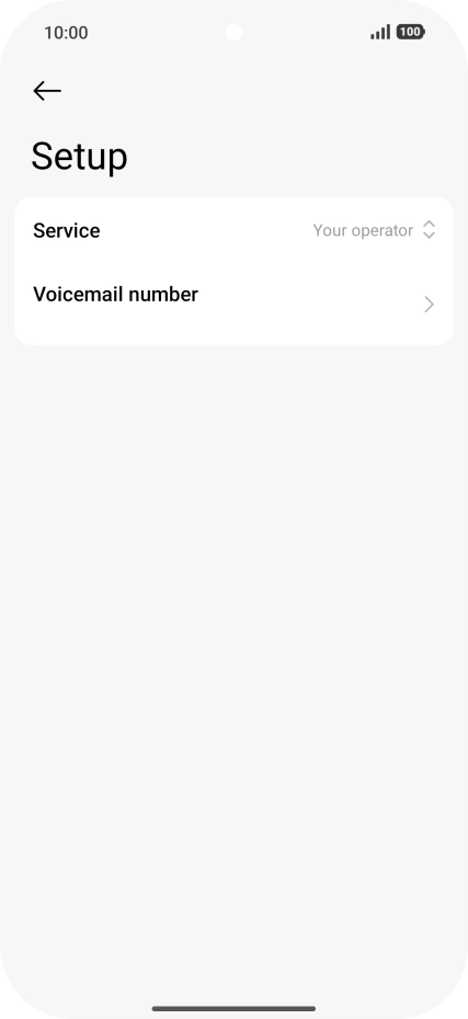 Press Voicemail number. Press Voicemail number.