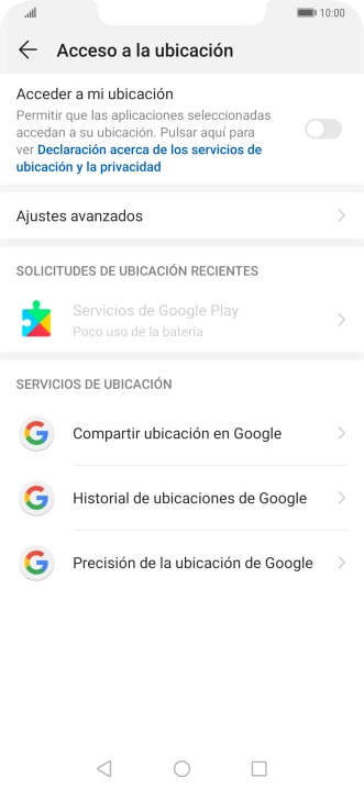 Pulsa el indicador junto a Pulsa el indicador junto a