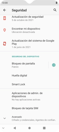 Pulsa Bloqueo de pantalla e introduce el código de seguridad extra que has creado anteriormente. Pulsa Bloqueo de pantalla e introduce el código de seguridad extra que has creado anteriormente.