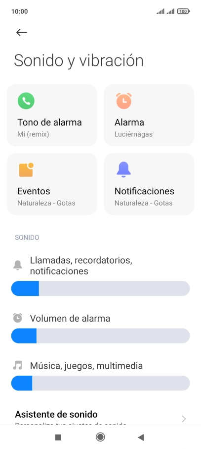 Pulsa Tono de alarma. Pulsa Tono de alarma.