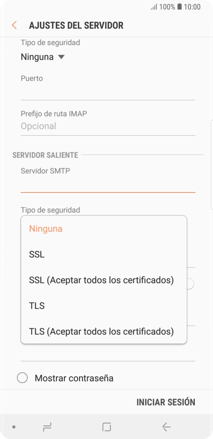 Pulsa Ninguna para desactivar la función. Pulsa Ninguna para desactivar la función.