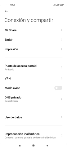 Pulsa Uso de datos. Pulsa Uso de datos.