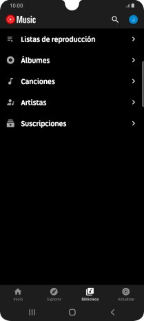 Pulsa una categoría y desplázate al archivo de música deseado. Pulsa una categoría y desplázate al archivo de música deseado.