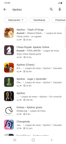 Pulsa la app deseada. Pulsa la app deseada.