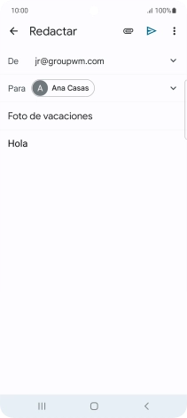 Pulsa el icono de anexos. Pulsa el icono de anexos.