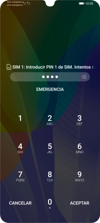 Si lo solicita el teléfono, introduce el código PIN y pulsa ACEPTAR. Si lo solicita el teléfono, introduce el código PIN y pulsa ACEPTAR.