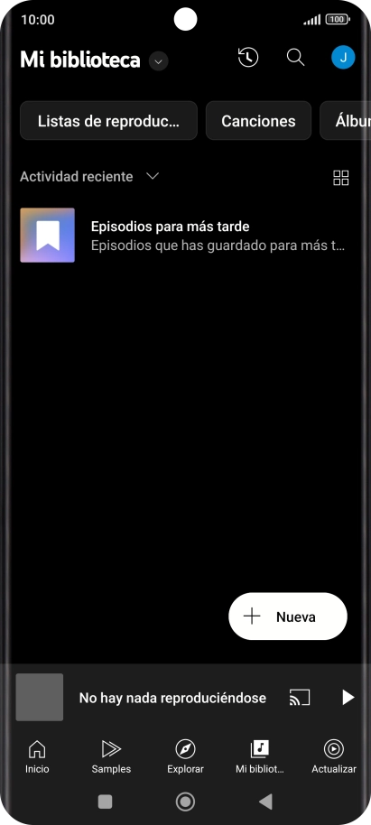 Pulsa la lista desplegable. Pulsa la lista desplegable.