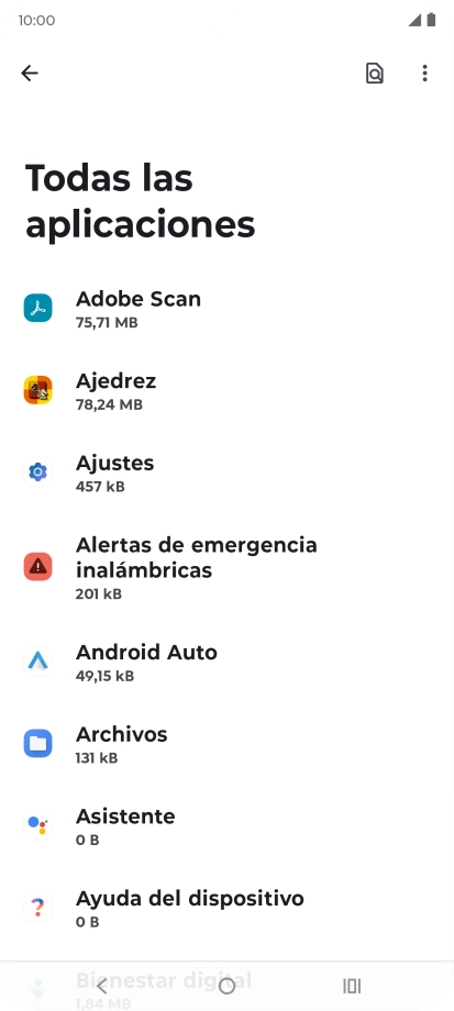 Pulsa la app deseada. Pulsa la app deseada.