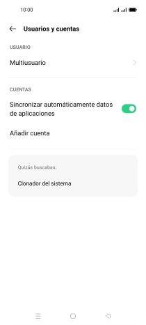 Pulsa Añadir cuenta. Pulsa Añadir cuenta.