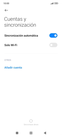 Pulsa Añadir cuenta. Pulsa Añadir cuenta.