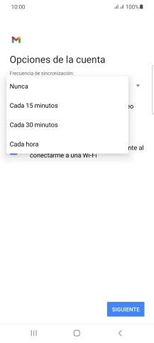 Pulsa el ajuste deseado.