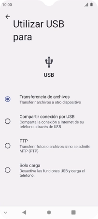 Pulsa Transferencia de archivos. Pulsa Transferencia de archivos.