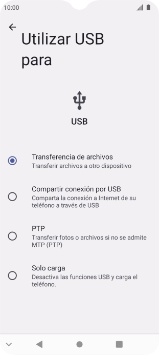Pulsa Transferencia de archivos. Pulsa Transferencia de archivos.