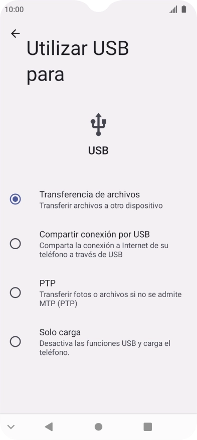 Pulsa Transferencia de archivos. Pulsa Transferencia de archivos.