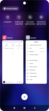 Para cerrar una sola aplicación en ejecución, desliza el dedo hacia la derecha sobre la aplicación deseada. Para cerrar una sola aplicación en ejecución, desliza el dedo hacia la derecha sobre la aplicación deseada.
