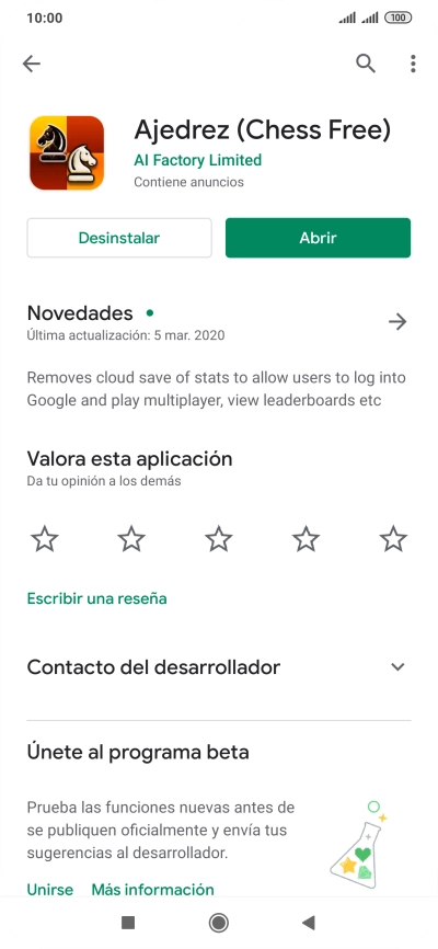 Pulsa Desinstalar. Pulsa Desinstalar.
